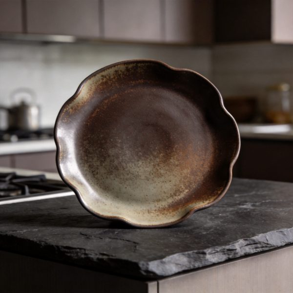 Artisan Stoneware Textured Dinner Plate