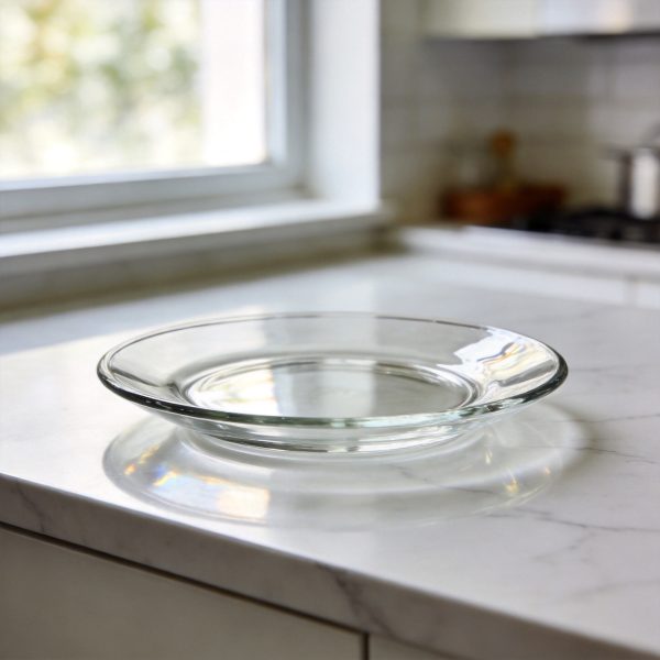 Crystal Clear Glass Dessert Plate